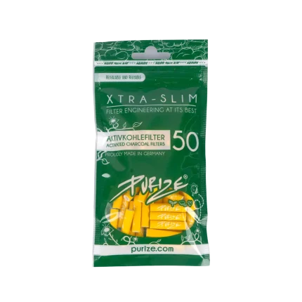 PURIZE Xtra Slim Aktivkohlefilter Gelb