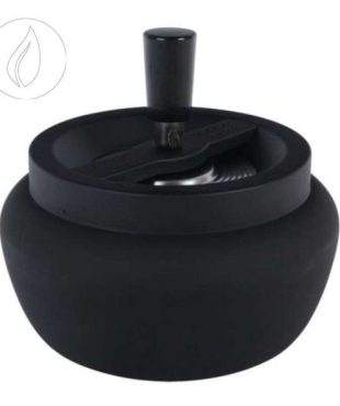 Dreh Aschenbecher Schwarz