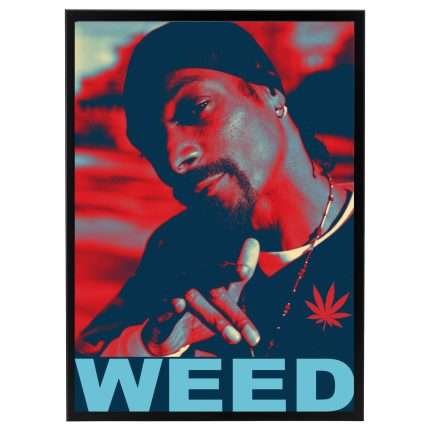Wandbild Snoop Dogg Weed