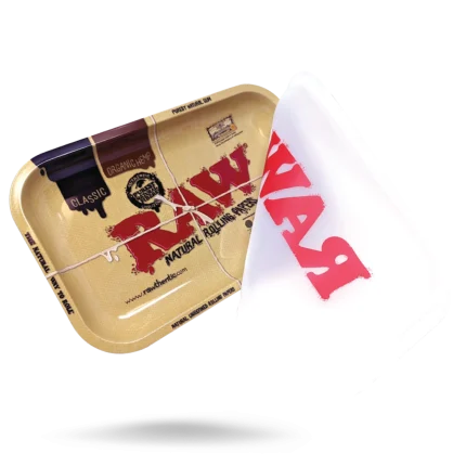 RAW Classic Rolling Tray with Silicone Cover