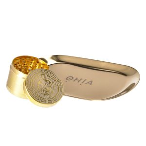 OHIA Alu Grinder Gold Maya Edition 4tlg. mit Rolling Tray