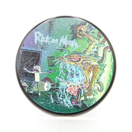 Rick and Morty Aluminium Grinder Black