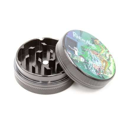 Rick and Morty Aluminium Grinder Black