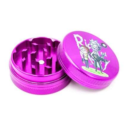 Rick and Morty Aluminium Grinder Purple