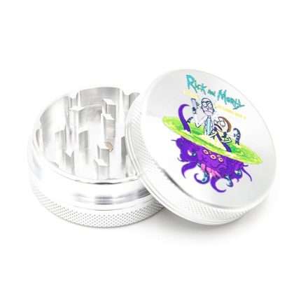Rick and Morty Aluminium Grinder Silver