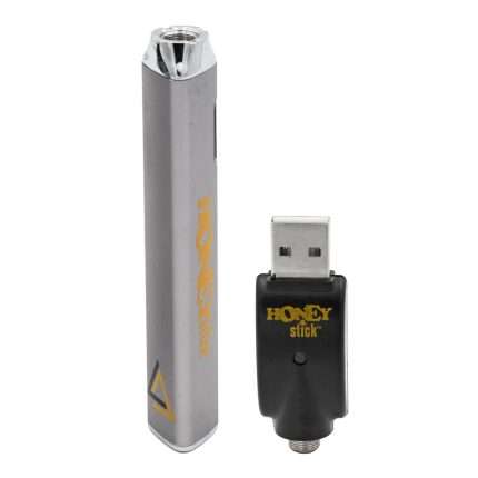 HoneyStick Trigon Vape Pen Battery Silver