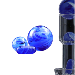Terp Perlen Set Marbel Style Blau