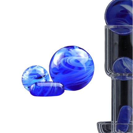 Terp Perlen Set Marbel Style Blau