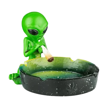 Alien Ashtray Green 12.5cm
