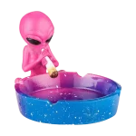 Alien Ashtray Blue Pink 12.5cm