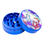 Rick and Morty Aluminium Grinder Blue