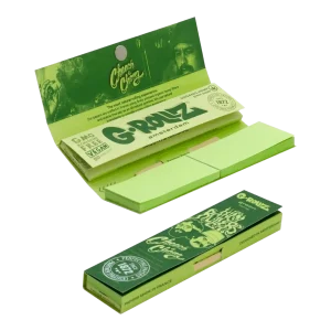 G-Rollz Cheech Chong Organic Green Hemp KS Papers + Tips