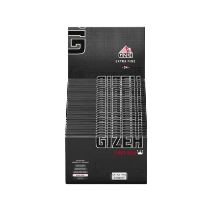 GIZEH Black Slim King Size Box