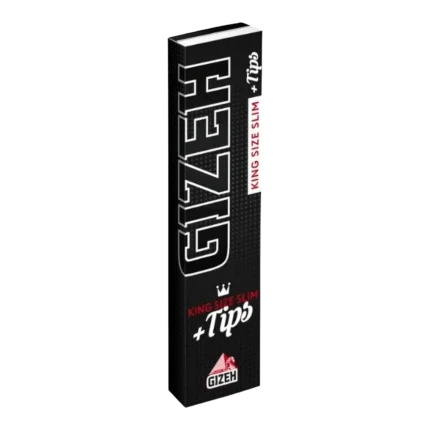 GIZEH Black King Size Slim + Tips