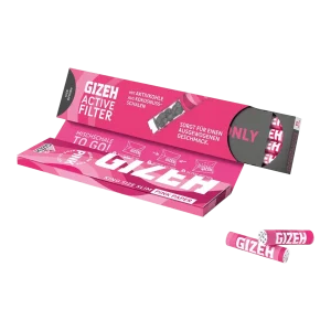 GIZEH PINK Papers KSS + Aktivkohle Filter