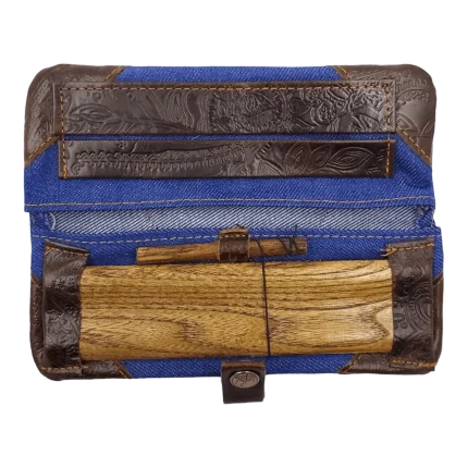 Kavatza - Drehtasche 'Indigo Jeans' (Blue brown) MPJ37
