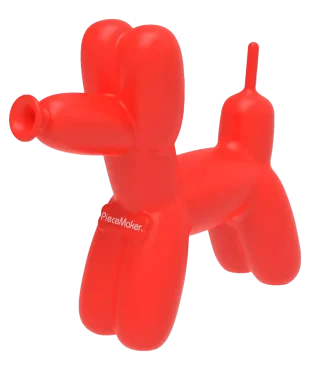 PieceMaker K9 Silikonbong Rot