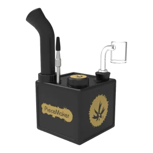 PieceMaker Kube Black Silikonbong für Öl
