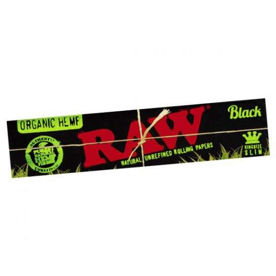 RAW Organic Hemp Black King Size Slim Extra Fine