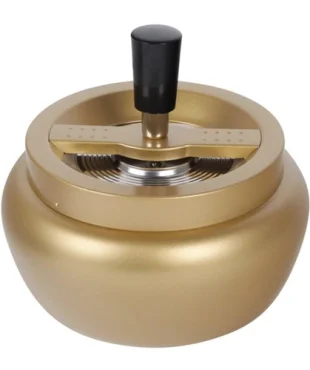 Drehaschenbecher Gold