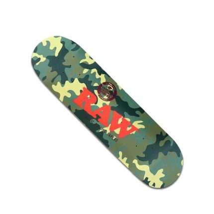 Raw Street Skateboard Camo & Black 8.5''