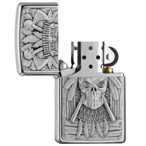 Zippo Feuerzeug "Indian Skull"