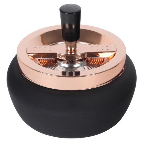 Drehaschenbecher Rose Black
