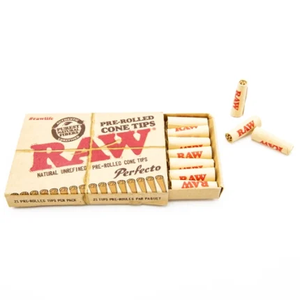 RAW pre-rolled cone Tips Perfecto