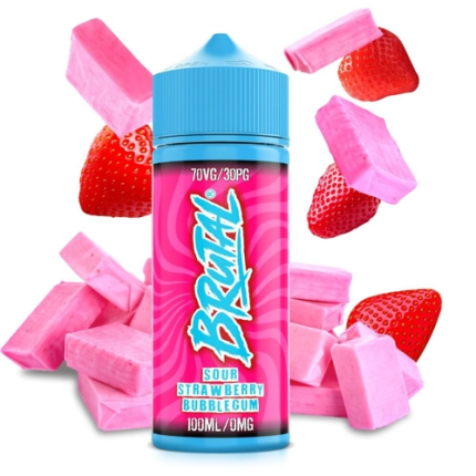 Just Juice BRUTAL SOUR STRAWBERRY BUBBLEGUM 100ml
