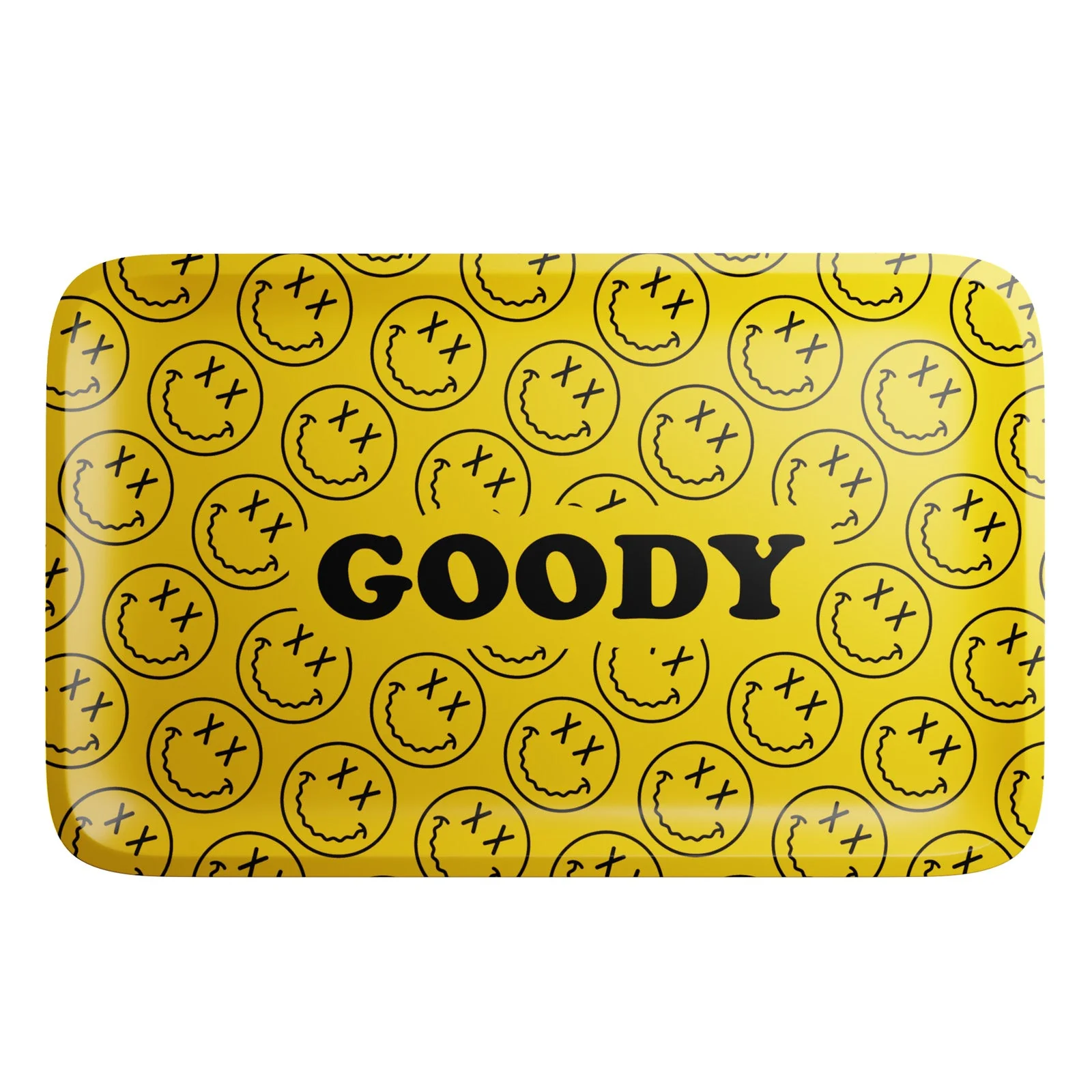 Goody Glass – Yellow Pattern Face Rolling Tray M