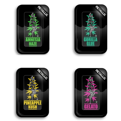 FireFlow – Rolling Tray M – „Weed Strains“