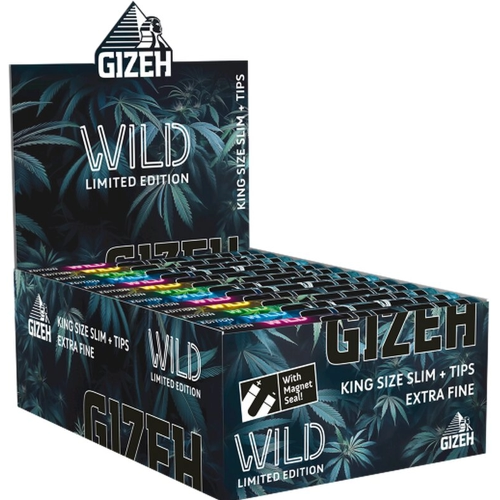GIZEH WILD King Size Slim + Tips – Limited Edition