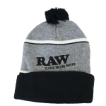 Rolling Papers x Raw Knit Hat Black Grey