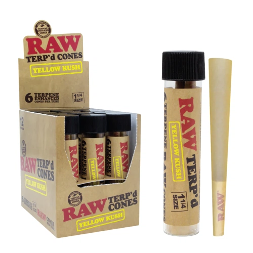 RAW TERP'd Cones Yellow Kush