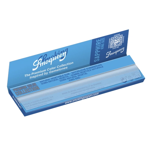 Smoking Supreme Smoqueen Sapphire Blue King Size Slim Papier